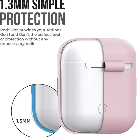 Pod Skinz Silicone Case and Carabiner for Airpods - Picture 6 of 6